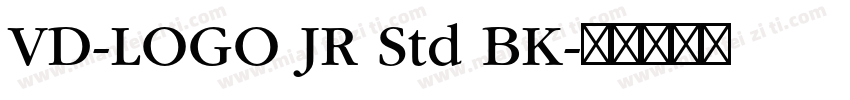VD-LOGO JR Std BK字体转换